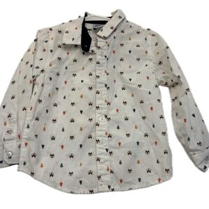 Tag Kids White Shirt with Colorful Pattern